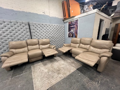 Dfs real leather - real, sofa