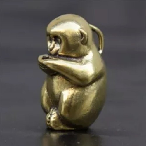 1pcs small solid brass - brass, monkey
