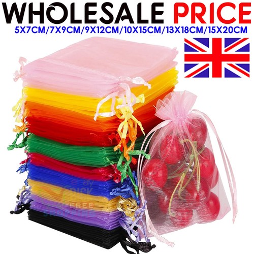 100 500pcs organza gift bags - organza,