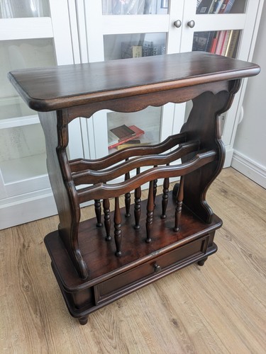 Vintage mahagony magazine rack - vintage,