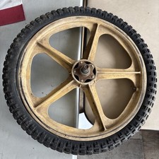 VINTAGE SKYWAY TUFF II 2 MAG WHEEL BMX 20" BIKE Yellow OLD SCHOOL 1980'S RETRO