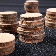 30Pcs Wood Slices Round Discs