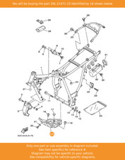 YAMAHA Protector, Engine, 1RL-21471-10 OEM TW225