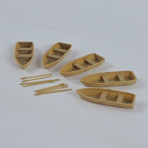 Model railway rowing boats - railway,