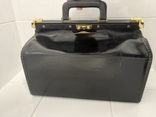 Mackenzie-Harris BonarBridge Gladstone Scotland Large Leather Doctor Bag-Black