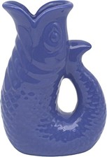 Blue Fish Jug Ceramic 3D Water