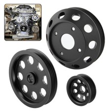 Light Weight Aluminum Pulley Kit For Nissan SILVIA 240SX S14 S15 SR20 89-98 BK
