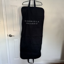 GABRIELLA HEARST Black Canvas Garment Cover Bag Foldable Suit Dress Protector