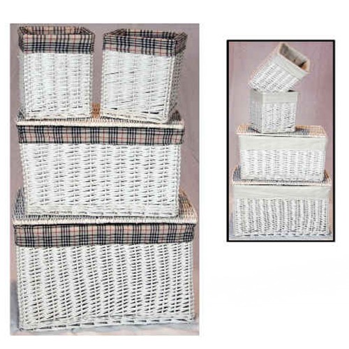 Large set wicker baskets - large,