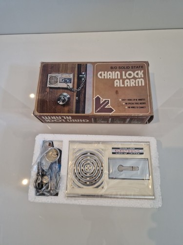 Vintage key lock door chain - vintage,