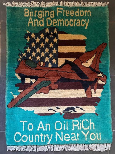Authentic afghan war rug - afghan,