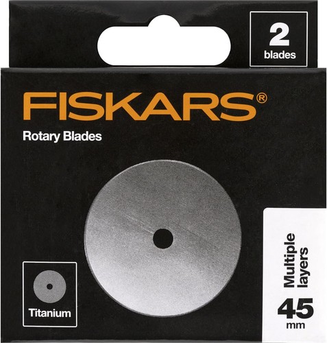 Fiskars 45mm titanium - titanium, rotary