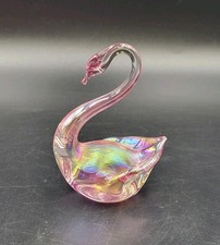 Vintage Heron Glass Hand Blown