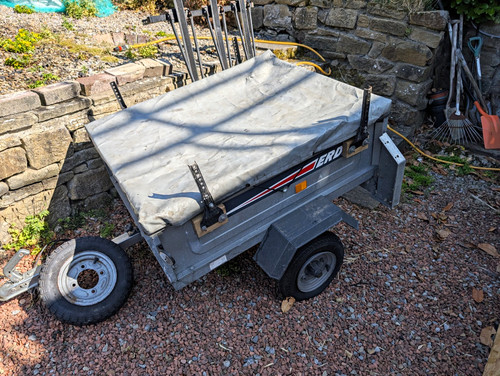 Erde 102 trailer with bike - 102,