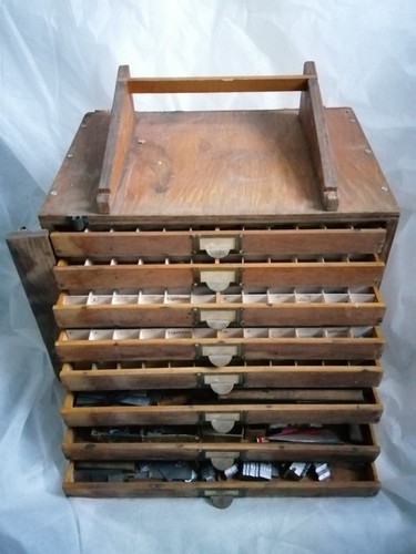 Vintage printers cabinet - , x8