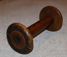 ANTIQUE WOODEN SPOOL - 26.5CM