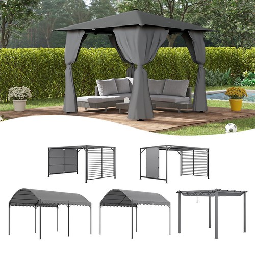 Aluminium pergola awning - aluminium,