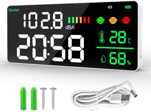 Decibel meter wall mount sound - decibel,
