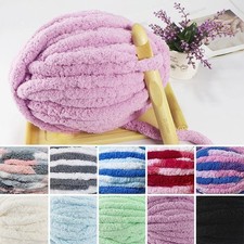 Thick Chunky Chenille Yarn for Baby 250G Ball Milk Soft for Knitting Crochet UK