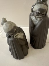 Ladro Gres Chinese Porcelain Figurines Man and Woman