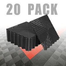 Modular Interlocking Ribbed Garage Flooring Tiles Similar to Swisstrax Ribtrax