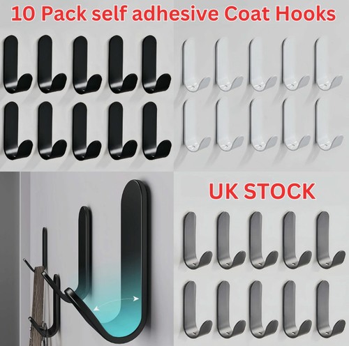 10pcs self adhesive - 10pcs, hooks