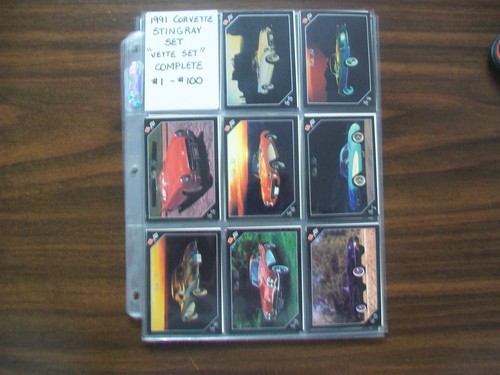 Corvette stingray card set - corvette,