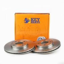 2x Brake Discs Vented For VW
