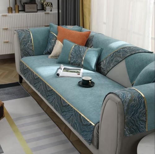 Jacquard patchwork sofa cover - patchwork,