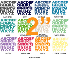 Iron On Fabric Letters - Die