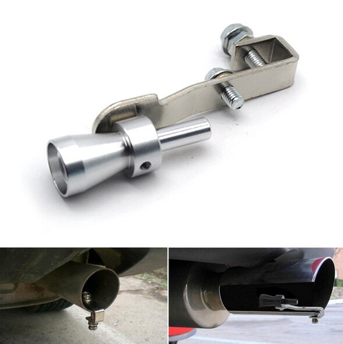 Silver car turbo sound whistle - silver,
