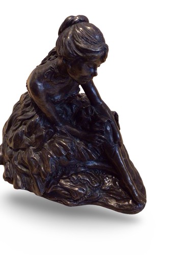 Vintage bronze coloured dancer - vintage,