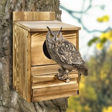 Owl House-Wooden Owl Box Owl
