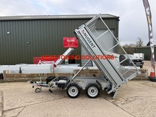 Nugent T2518S Tipper Tipping Trailer with Mesh Sides - 8ft x 5ft11 ✅ 2,700kg MGW