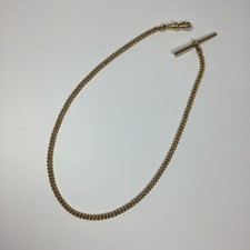 9ct Gold Fob Watch Chain 375 Antique Albert 33cm 13 inch 11.66 grams