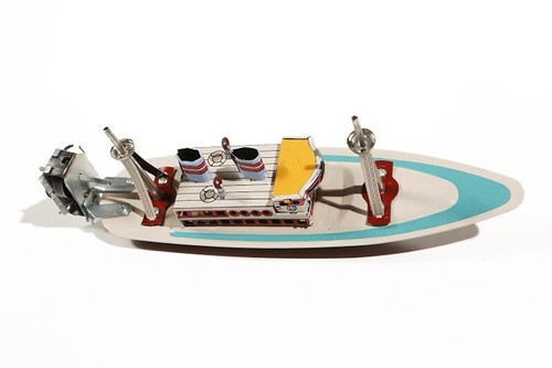 Steam boat tin toy collectable - tin,