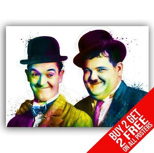 Laurel and hardy poster art - and,