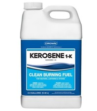 Crown 1-K Kerosene, Clean Burning Fuel for Heater Lanterns and Stove, 2.5 Gallon