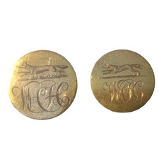 Whaddon Chase Foxhounds Hunt Buttons. 22 & 20mm(CC3157)
