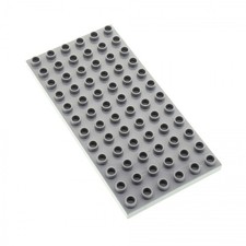 1x Lego Duplo Building Plate 6x12 New - Light Gray Base Plate 10803 4583812 18921 4196