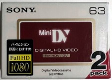 2x Sony 63-min DVC ME MiniDV