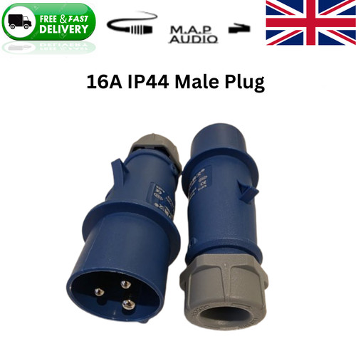 Pack 16a male plug - male,