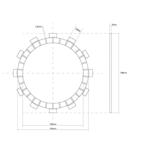 Fcc cranked single clutch - fcc,