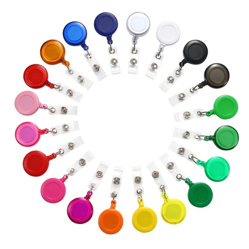 20pc clip retractable badge - 20pc, on