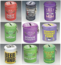 Fine and Fund Money Saving Tins Great Fun Gifts for Him or Her Novelty Gift 
