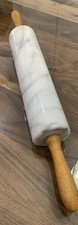 Vintage Marble Stone Rolling Pin 18” Dough Roller Heavy Duty 10” Stone Barrel