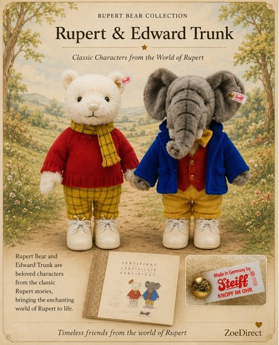 Steiff rupert bear and - rupert, edward