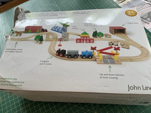 Piece wooden train set john - train,