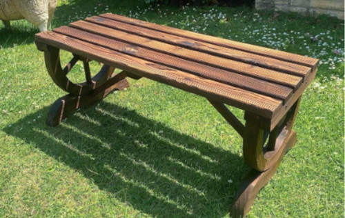 Rustic garden bench outdoor - garden,