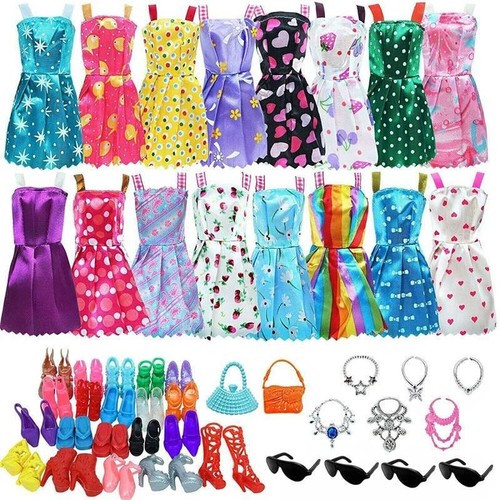 32pcs barbie doll clothes - barbie,